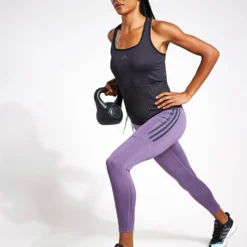 ADIDAS DailyRun 3-Stripes 7/8 Leggings - Shadow Violet -Default Template 3 8021S Adidas DailyRun 3 Stripe 7 8 Tight IJ6857 shadow violet 0001