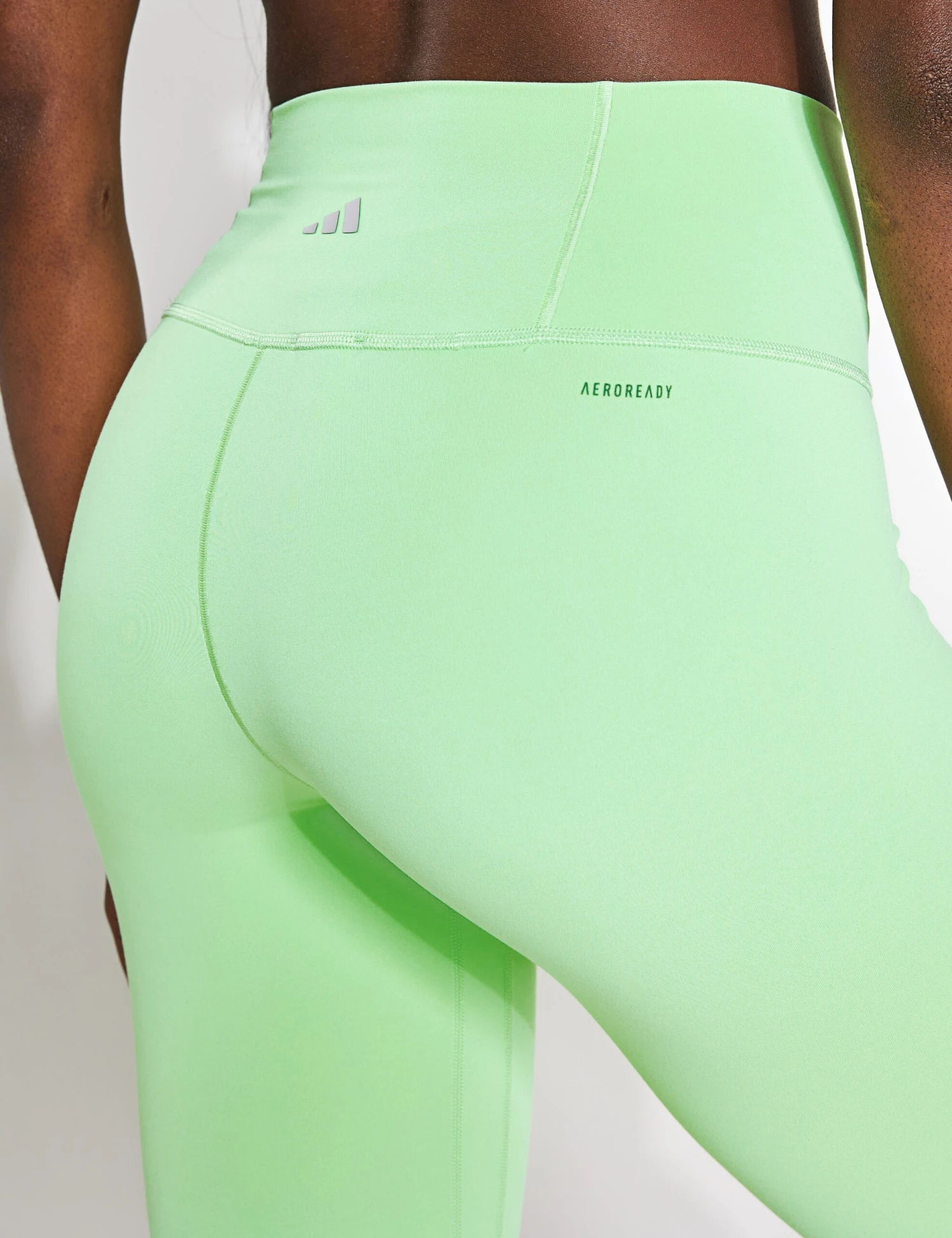 ADIDAS All Me 7/8 Leggings - Semi Green Spark 3 ADIDAS All Me 7/8 Leggings - Semi Green Spark - Image 3