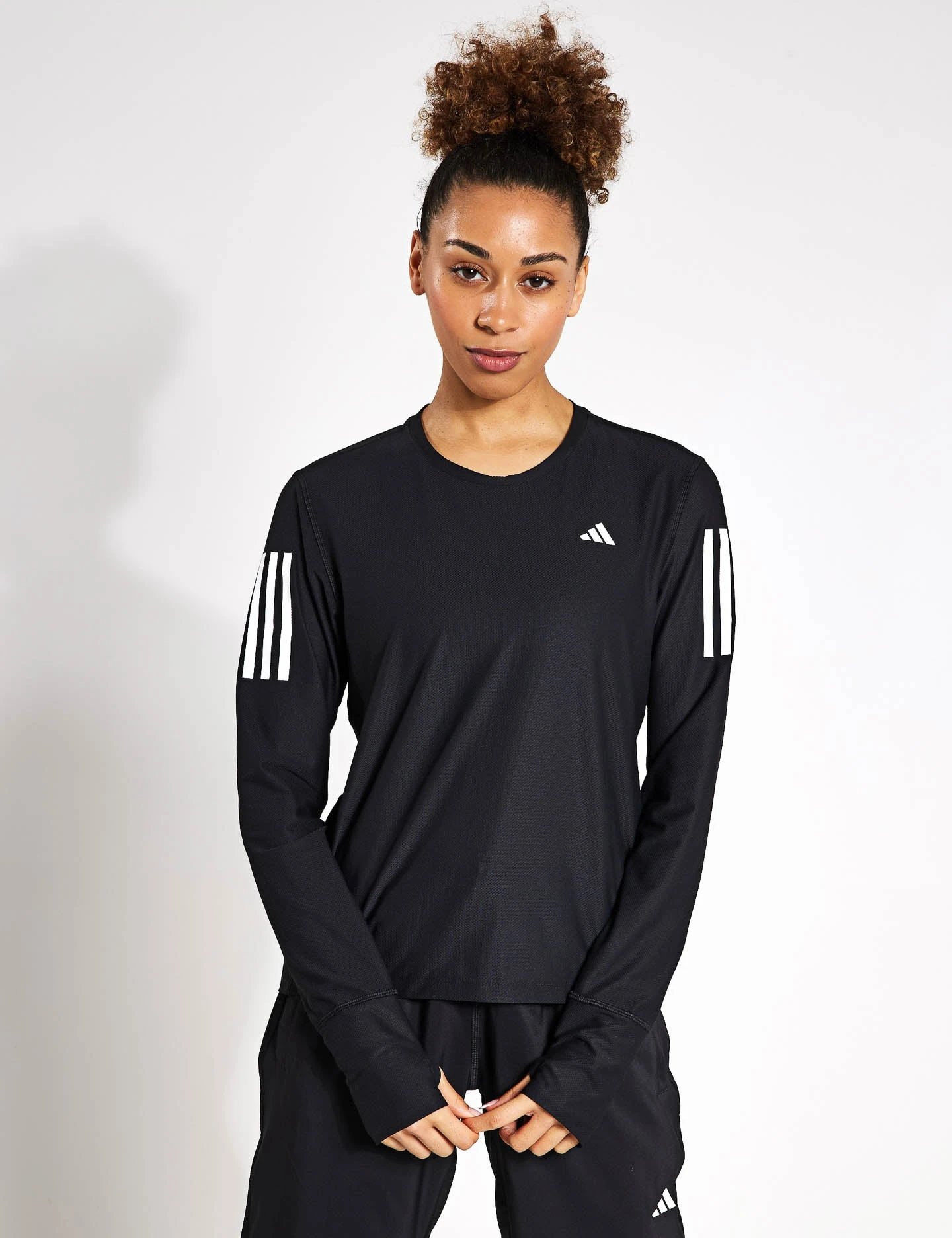 ADIDAS Own The Run Long Sleeve Tee - Black 4 ADIDAS Own The Run Long Sleeve Tee - Black - Image 4
