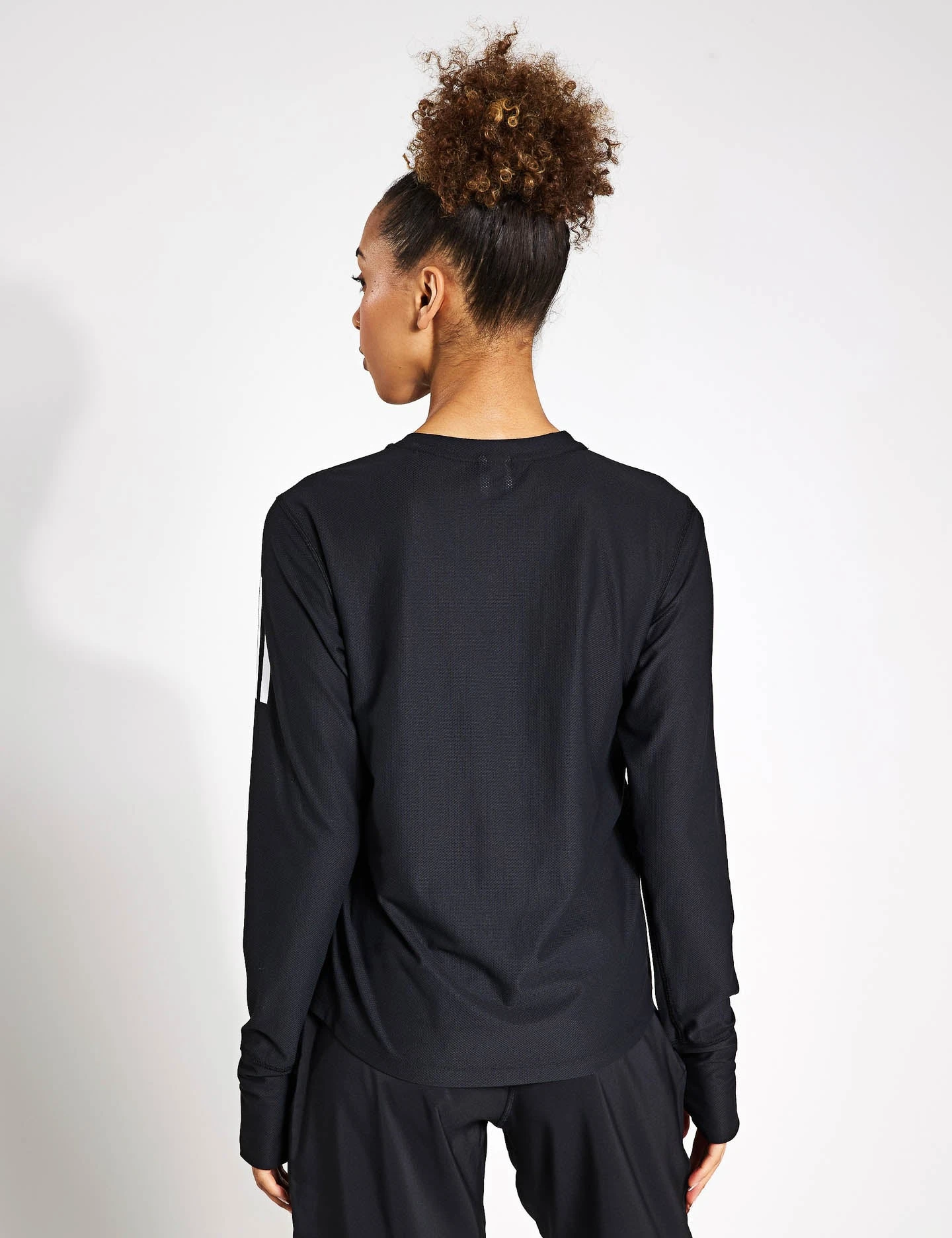 ADIDAS Own The Run Long Sleeve Tee - Black 2 ADIDAS Own The Run Long Sleeve Tee - Black - Image 2