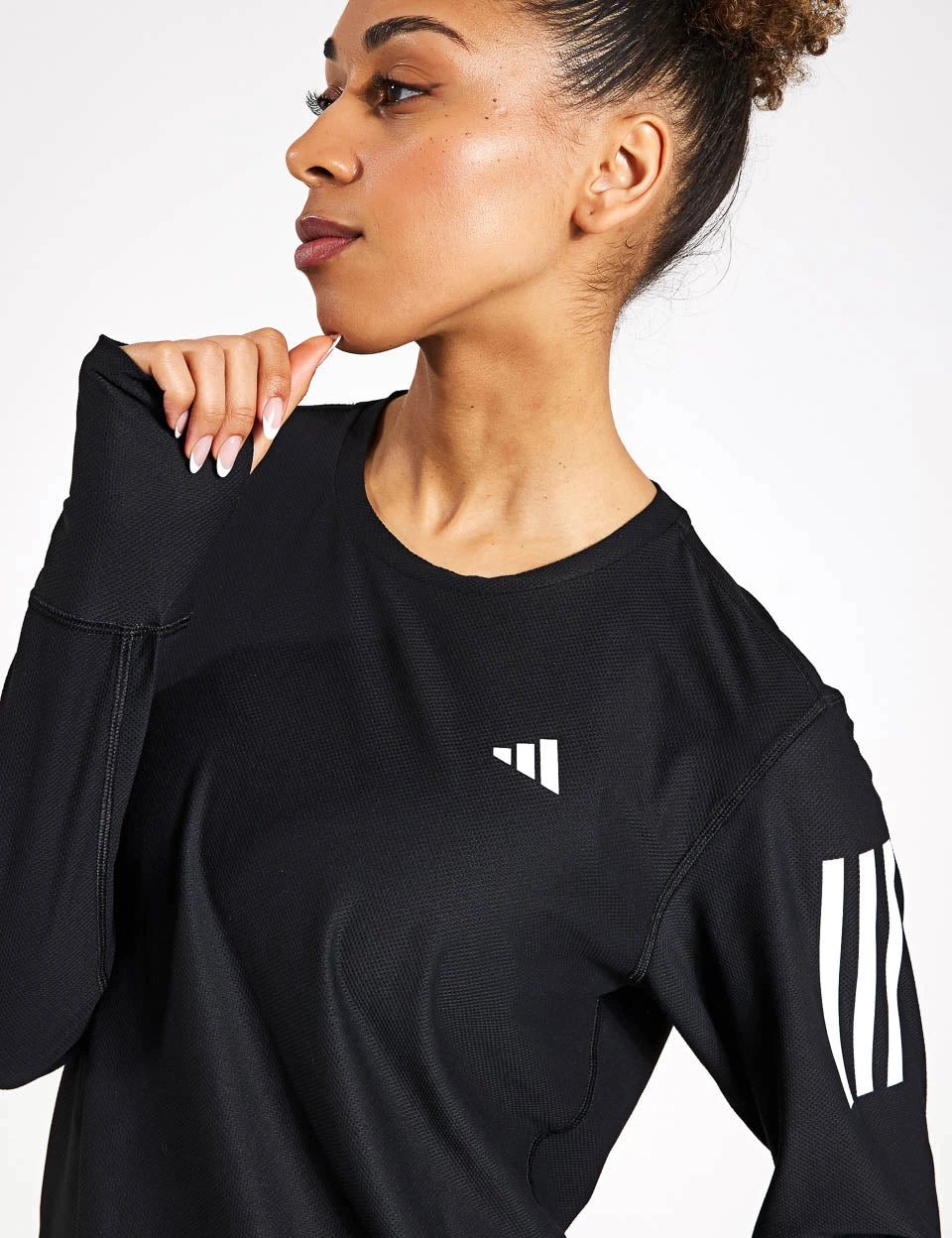 ADIDAS Own The Run Long Sleeve Tee - Black 8 ADIDAS Own The Run Long Sleeve Tee - Black - Image 8
