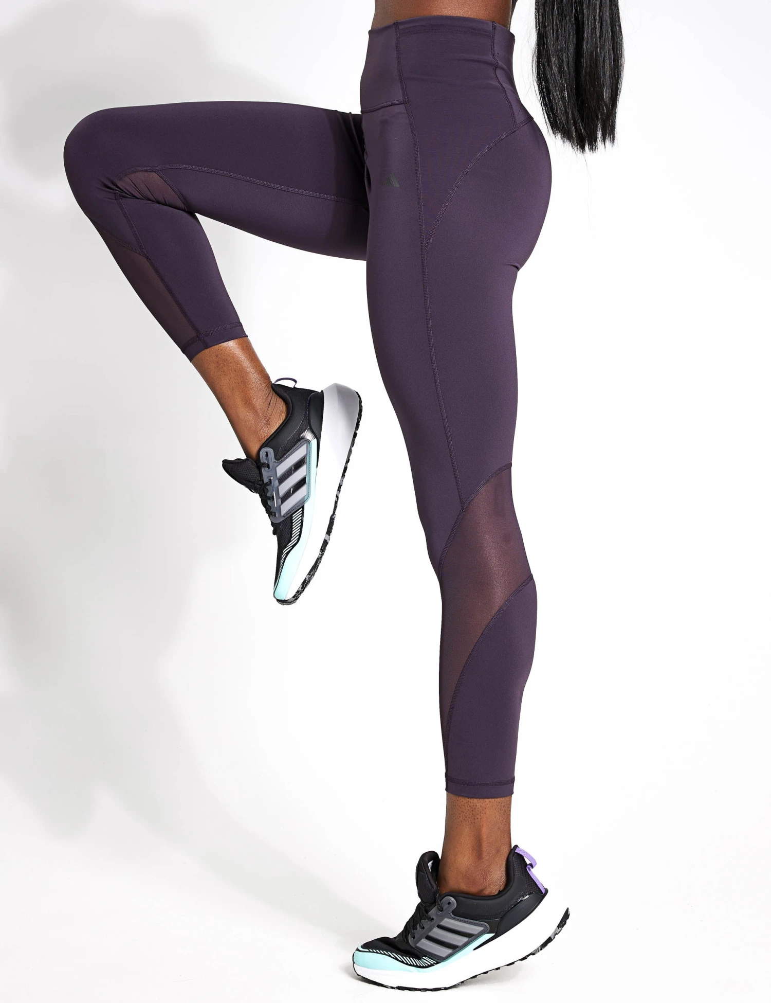 ADIDAS Tailored HIIT Training 7/8 Leggings - Aurora Black 3 ADIDAS Tailored HIIT Training 7/8 Leggings - Aurora Black - Image 3