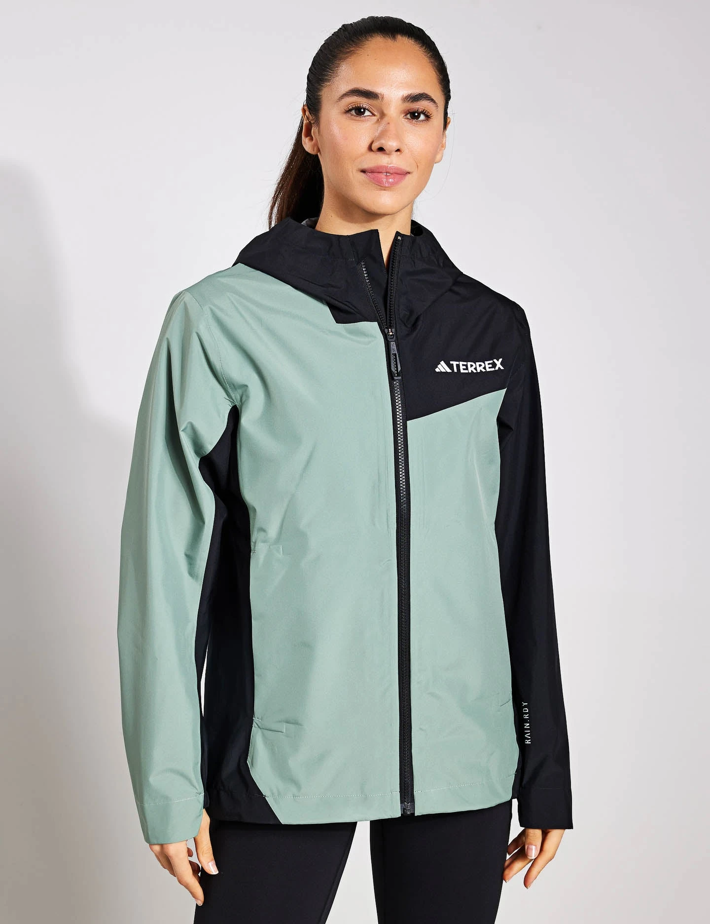 ADIDAS Terrex Multi 2.5L RAIN.RDY Jacket - Silver Green/Black 1 ADIDAS Terrex Multi 2.5L RAIN.RDY Jacket - Silver Green/Black