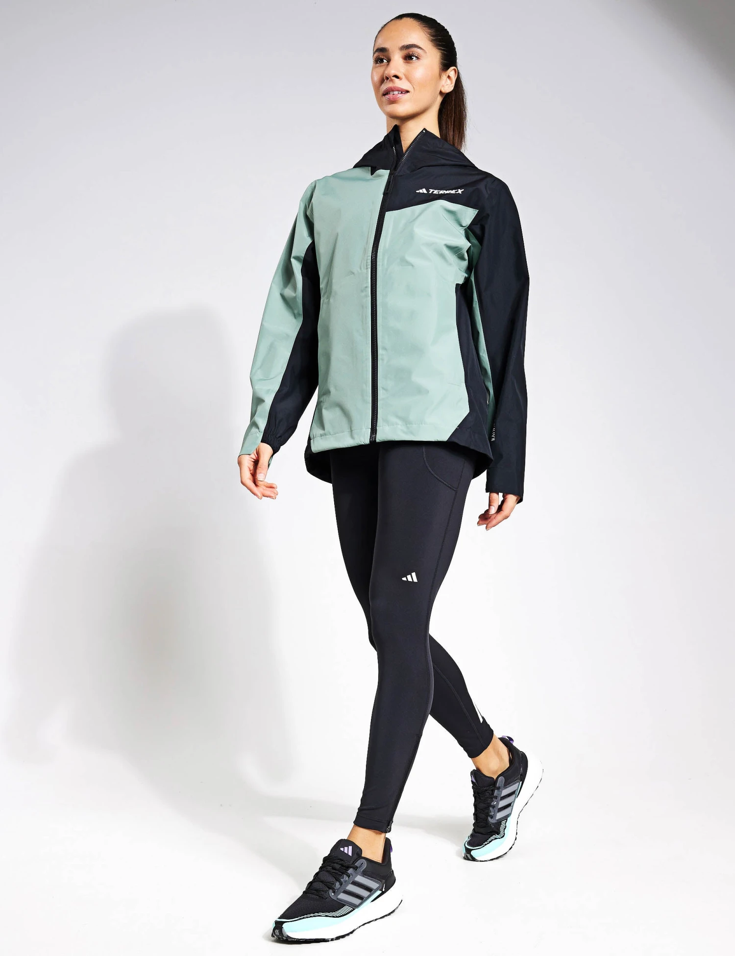 ADIDAS Terrex Multi 2.5L RAIN.RDY Jacket - Silver Green/Black 4 ADIDAS Terrex Multi 2.5L RAIN.RDY Jacket - Silver Green/Black - Image 4