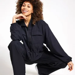 Beyond Yoga City Chic Jacket - Black 7 Beyond Yoga City Chic Jacket - Black -Default Template 3 Beyond Yoga CITY CHIC JACKET SBEY0008 NW2221BLK 0020