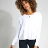 Beyond Yoga Featherweight Daydreamer Pullover - Cloud White