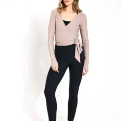 Beyond Yoga Featherweight Waist No Time Wrap Top - Birch Heather 7 Beyond Yoga Featherweight Waist No Time Wrap Top - Birch Heather -Default Template 3 Beyond Yoga Featherweight Waist No Time Wrap Top LWSD7908 BHS 0010