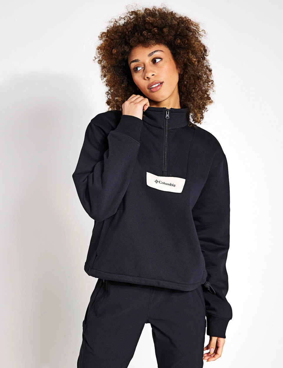 Columbia Lodge Quarter Zip - Black/Dark Stone 1 Columbia Lodge Quarter Zip - Black/Dark Stone