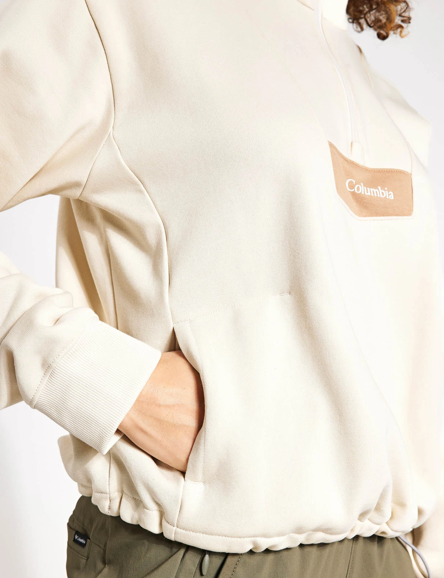 Columbia Lodge Quarter Zip - Chalk/Canoe 4 Columbia Lodge Quarter Zip - Chalk/Canoe - Image 4