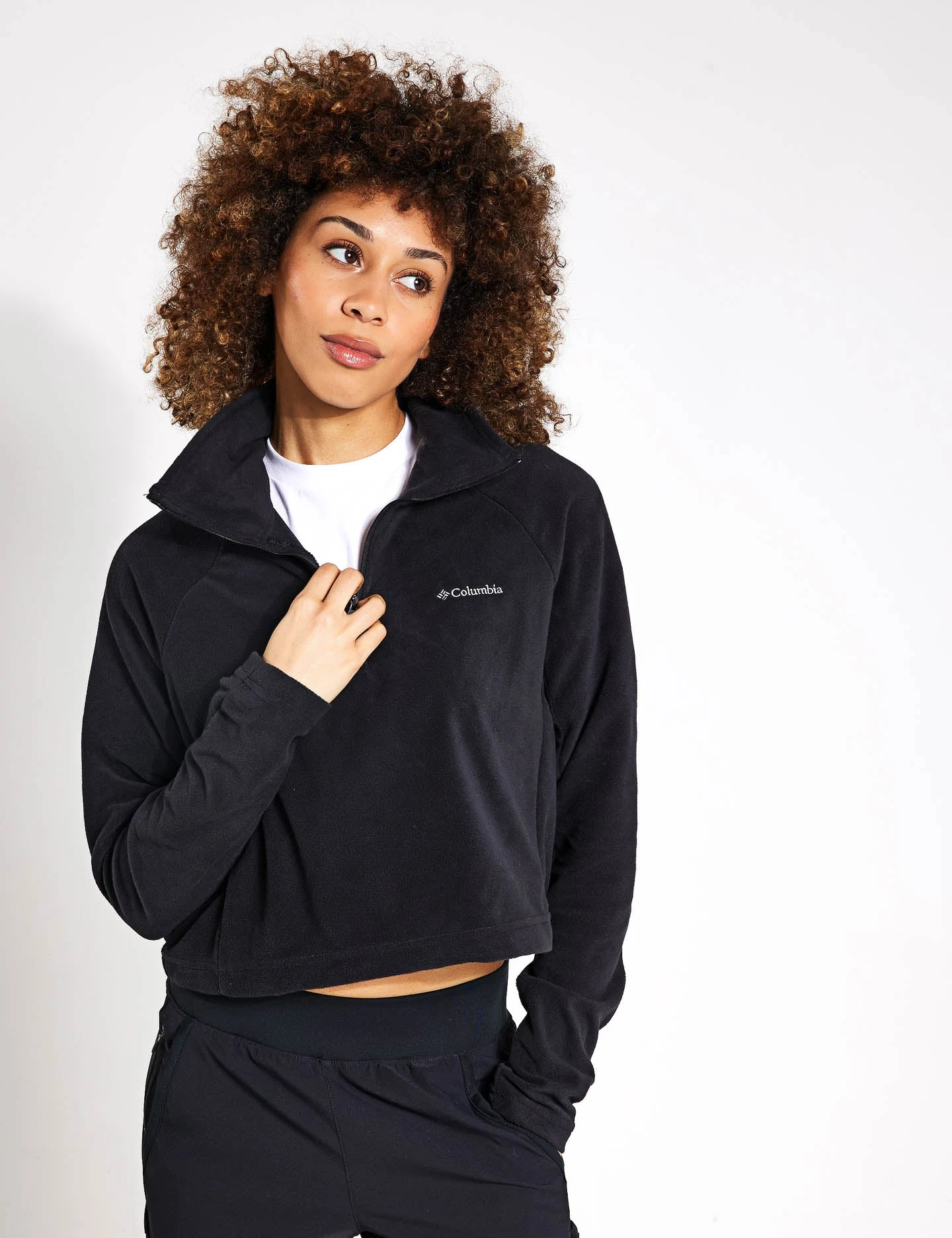 Columbia Glacial II Casual Cropped Fleece - Black 1 Columbia Glacial II Casual Cropped Fleece - Black