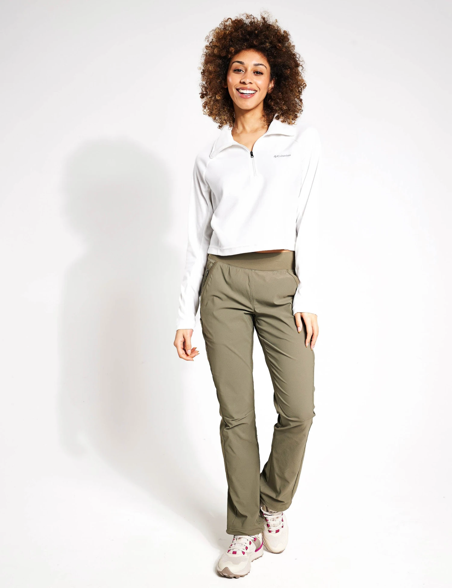 Columbia Glacial II Casual Cropped Fleece - Sea Salt 4 Columbia Glacial II Casual Cropped Fleece - Sea Salt - Image 4