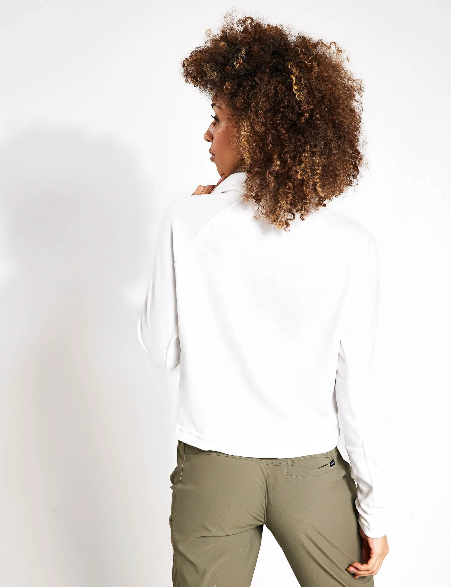 Columbia Glacial II Casual Cropped Fleece - Sea Salt 2 Columbia Glacial II Casual Cropped Fleece - Sea Salt - Image 2