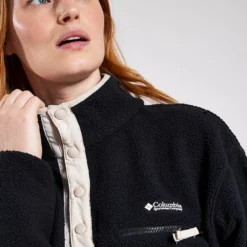 Columbia Helvetia Cropped Half Snap Fleece - Black 6 Columbia Helvetia Cropped Half Snap Fleece - Black -Default Template 3 Columbia HELVETIATM CROPPED HALF SNAP 2014561 010 BLACK 0030