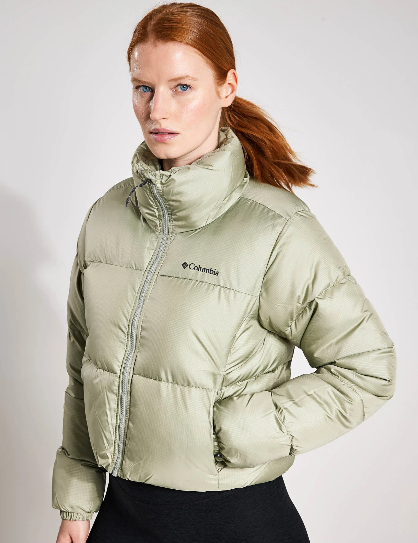 Columbia Puffect Cropped Puffer Jacket - Safari 1 Columbia Puffect Cropped Puffer Jacket - Safari