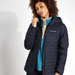 Columbia Silver Falls Hooded Insulated Jacket - Black