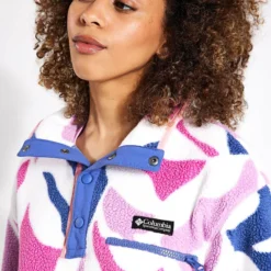 Columbia Helvetia Cropped Half Snap Fleece - Cosmos Floristic Print/Eve/Salmon Rose -Default Template 3 Columbia W Helvetia Cropped 1 2 S Cosmos Floristi 2014561561 Cosmos Salmon 0021