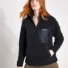 Columbia West Bend 1/4 Zip Sherpa Pullover - Black