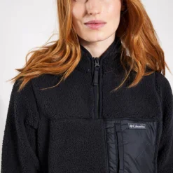 Columbia West Bend 1/4 Zip Sherpa Pullover - Black -Default Template 3 Columbia WEST BENDTM 1 4 ZIP PULLOVER 2051823 010 Black Black 0039