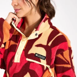 Columbia Helvetia Cropped Half Snap Fleece - Spice Floristic Print/Sunkissed/Juicy 6 Columbia Helvetia Cropped Half Snap Fleece - Spice Floristic Print/Sunkissed/Juicy -Default Template 3 Columbia Womens Helvetia Cropped Half Snap Fleece 2014561 Spice Floristic Print Sunkissed Juicy 0029