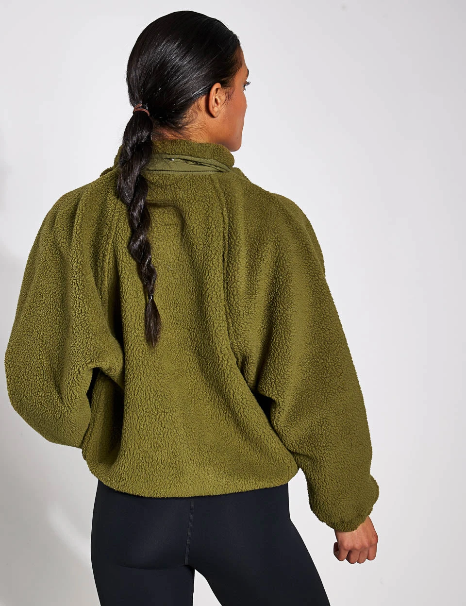 Hit The Slopes Fleece Jacket - Army 2 Hit The Slopes Fleece Jacket - Army - Image 2