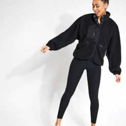 Hit The Slopes Fleece Jacket - Black 10 Hit The Slopes Fleece Jacket - Black -Default Template 3 FP Movement free people movement hit the slopes fleece jacket black 0010