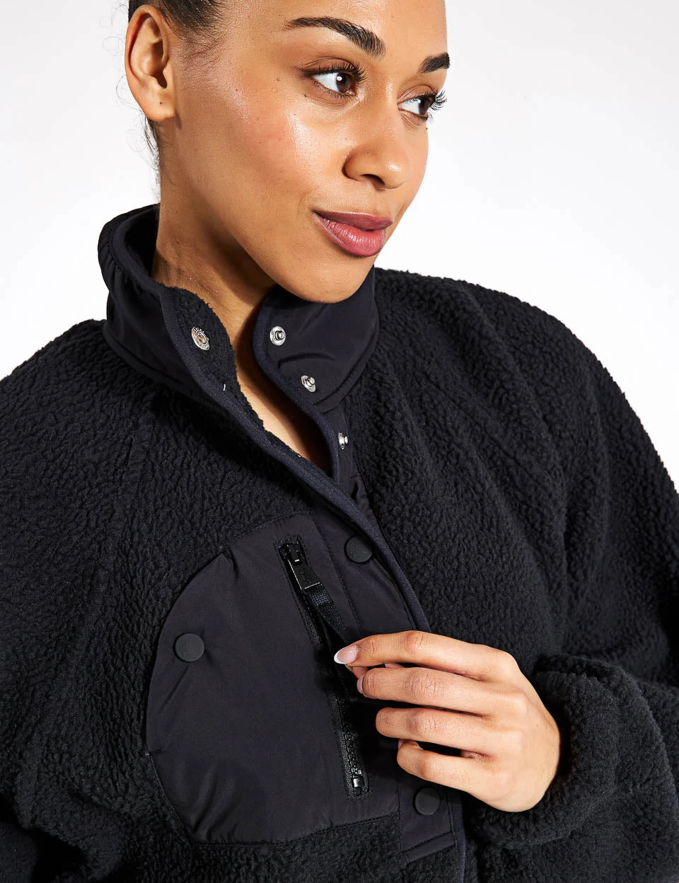 Hit The Slopes Fleece Jacket - Black 2 Hit The Slopes Fleece Jacket - Black - Image 2