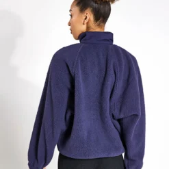 Hit The Slopes Fleece Jacket - Deepest Navy 8 Hit The Slopes Fleece Jacket - Deepest Navy -Default Template 3 FP Movement free people movement hit the slopes fleece jacket deepest navy 0016