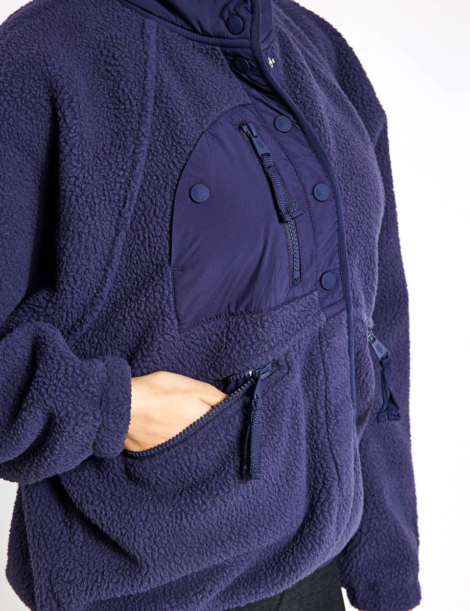 Hit The Slopes Fleece Jacket - Deepest Navy 2 Hit The Slopes Fleece Jacket - Deepest Navy - Image 2