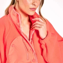 Hit The Slopes Fleece Jacket - Neon Coral 6 Hit The Slopes Fleece Jacket - Neon Coral -Default Template 3 FP Movment Hit The Slopes Fleece Jacket OB921410 6024S 0028