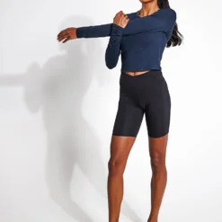 ReSet Cropped Long Sleeve - Midnight 6 ReSet Cropped Long Sleeve - Midnight -Default Template 3 GIRLFRIEND COLLECTIVE Reset Cropped Long Sleeve Top INZ843 Midnight 0011