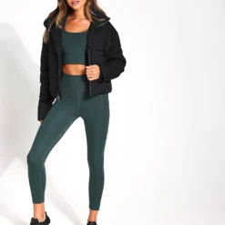 Cropped Puffer Jacket - Black -Default Template 3 Girlfriend Collective CROPPED PUFFER 2000 JB BLACK 0013