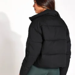 Front Page -Default Template 3 Girlfriend Collective CROPPED PUFFER 2000 JB BLACK 0020