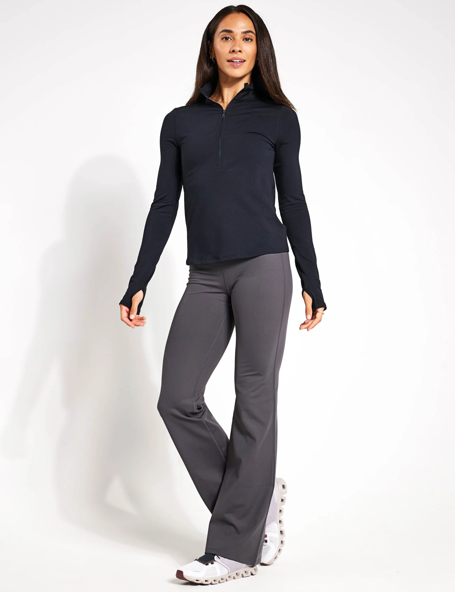 ReSet Mock Neck Half Zip - Black 4 ReSet Mock Neck Half Zip - Black - Image 4