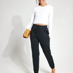 ReSet Jogger - Black -Default Template 3 Girlfriend Collective RESET SLIM STRAIGHT JOGGER 6016 JB BLACK 0008