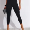 Compressive High Waisted 7/8 Legging - Black