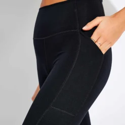 High Waisted 7/8 Pocket Legging - Black 7 High Waisted 7/8 Pocket Legging - Black -Default Template 3 Girlfriend POCKET LEGGING HIGH RISE 7 8 4024 JB BLACK 0015