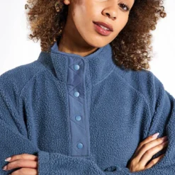 Borg Funnel Neck Fleece - Dark Airforce 7 Borg Funnel Neck Fleece - Dark Airforce -Default Template 3 Goodmove BORG POP OVER 6451A DA DARK AIRFORCE 0018