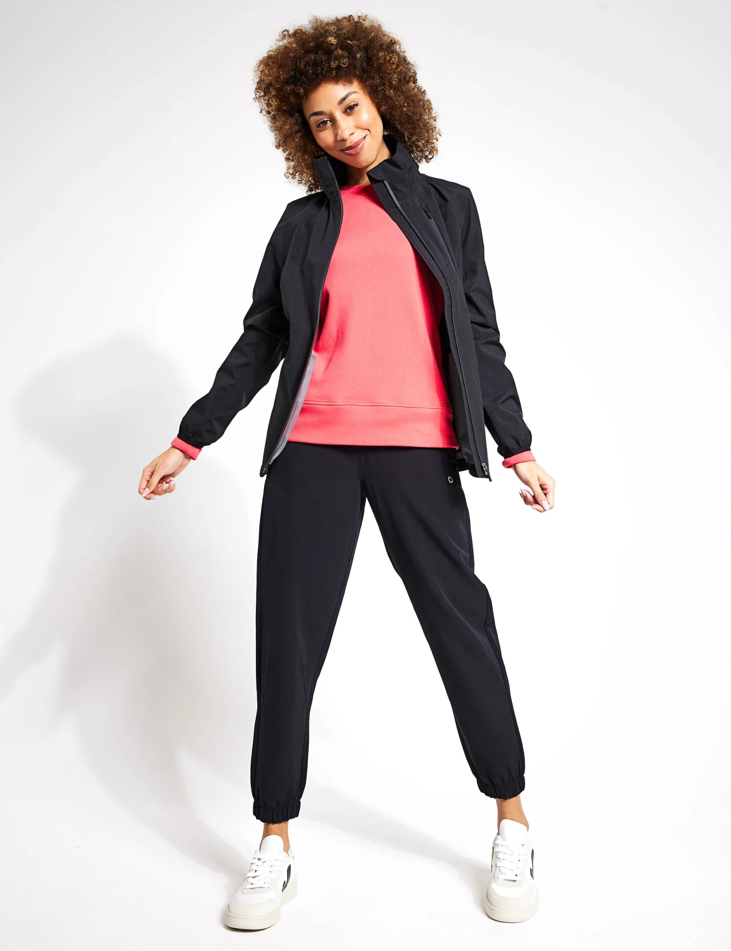 Waterproof Zip Up Hooded Jacket - Black 4 Waterproof Zip Up Hooded Jacket - Black - Image 4