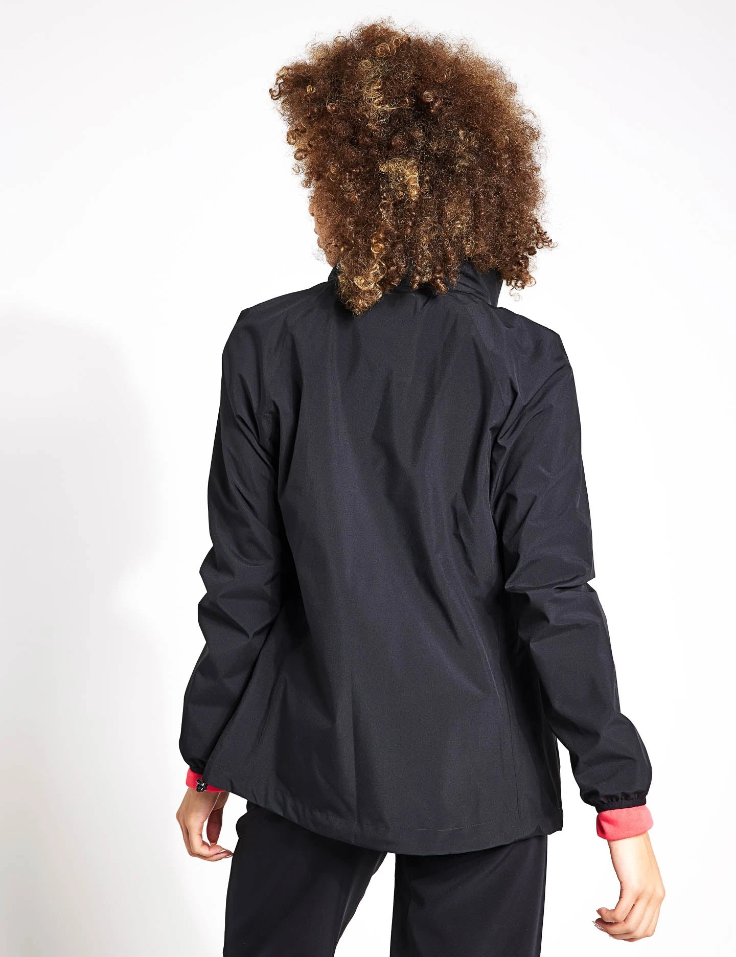 Waterproof Zip Up Hooded Jacket - Black 2 Waterproof Zip Up Hooded Jacket - Black - Image 2