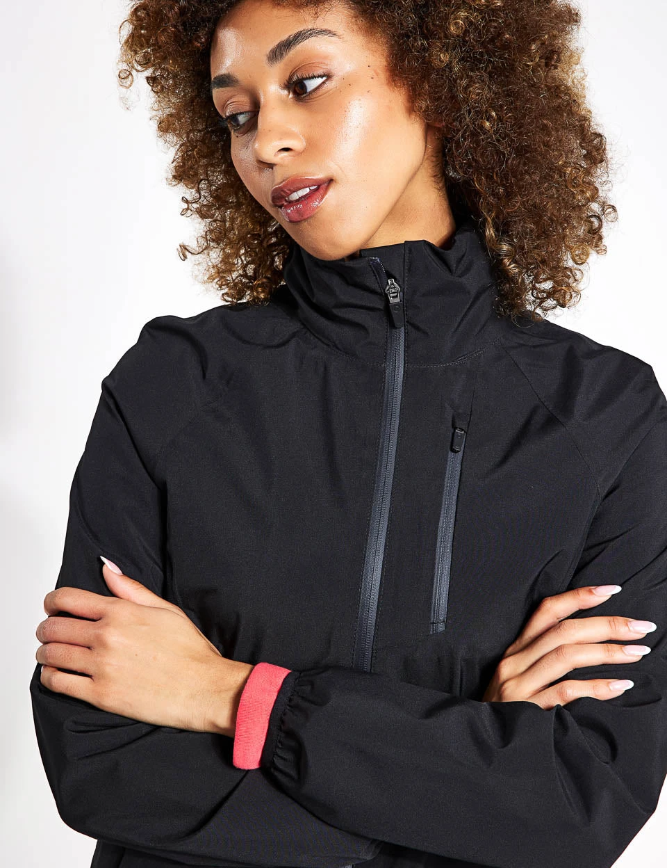 Waterproof Zip Up Hooded Jacket - Black 3 Waterproof Zip Up Hooded Jacket - Black - Image 3