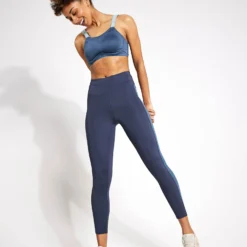 Go Move Printed 7/8 Gym Leggings - Medium Blue Mix -Default Template 3 Goodmove GO MOVE 7 8 COLOURBLOCK 6544P MEDIUM BLUE MIX 0010