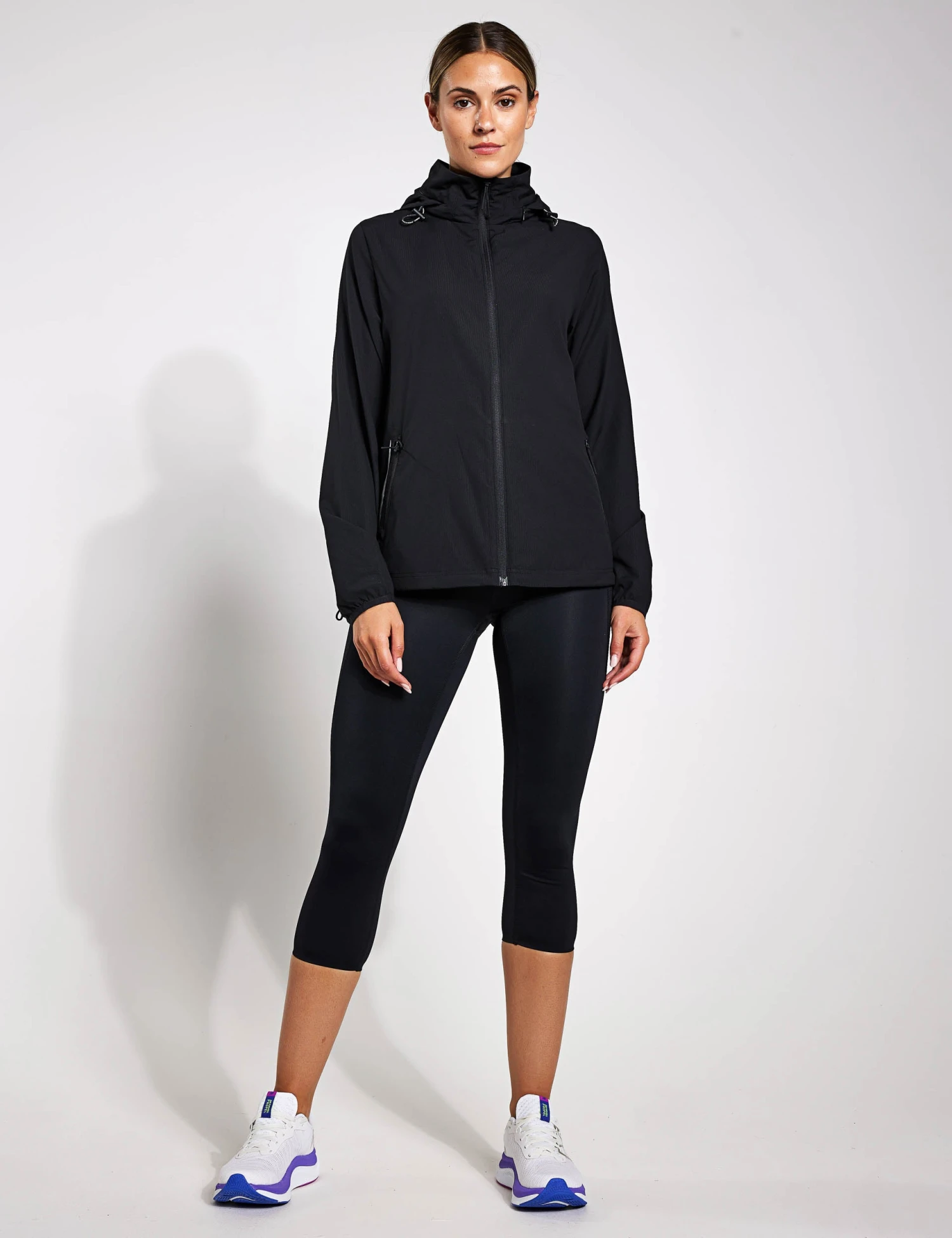 Stormwear Packable Hooded Running Jacket - Black 5 Stormwear Packable Hooded Running Jacket - Black - Image 5