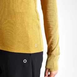 Merinotec Crew Neck Walking Top - Dark Ochre 7 Merinotec Crew Neck Walking Top - Dark Ochre -Default Template 3 Goodmove MERINOTEC ROUND NECK HIKE TOP 5939 DO DARK OCHRE 0016