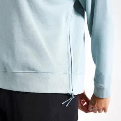 Cotton Rich Mesh Panel Sweatshirt - Light Mint -Default Template 3 Goodmove MESH PANEL SWEATSHIRT 5945 LM LIGHT MINT 0004