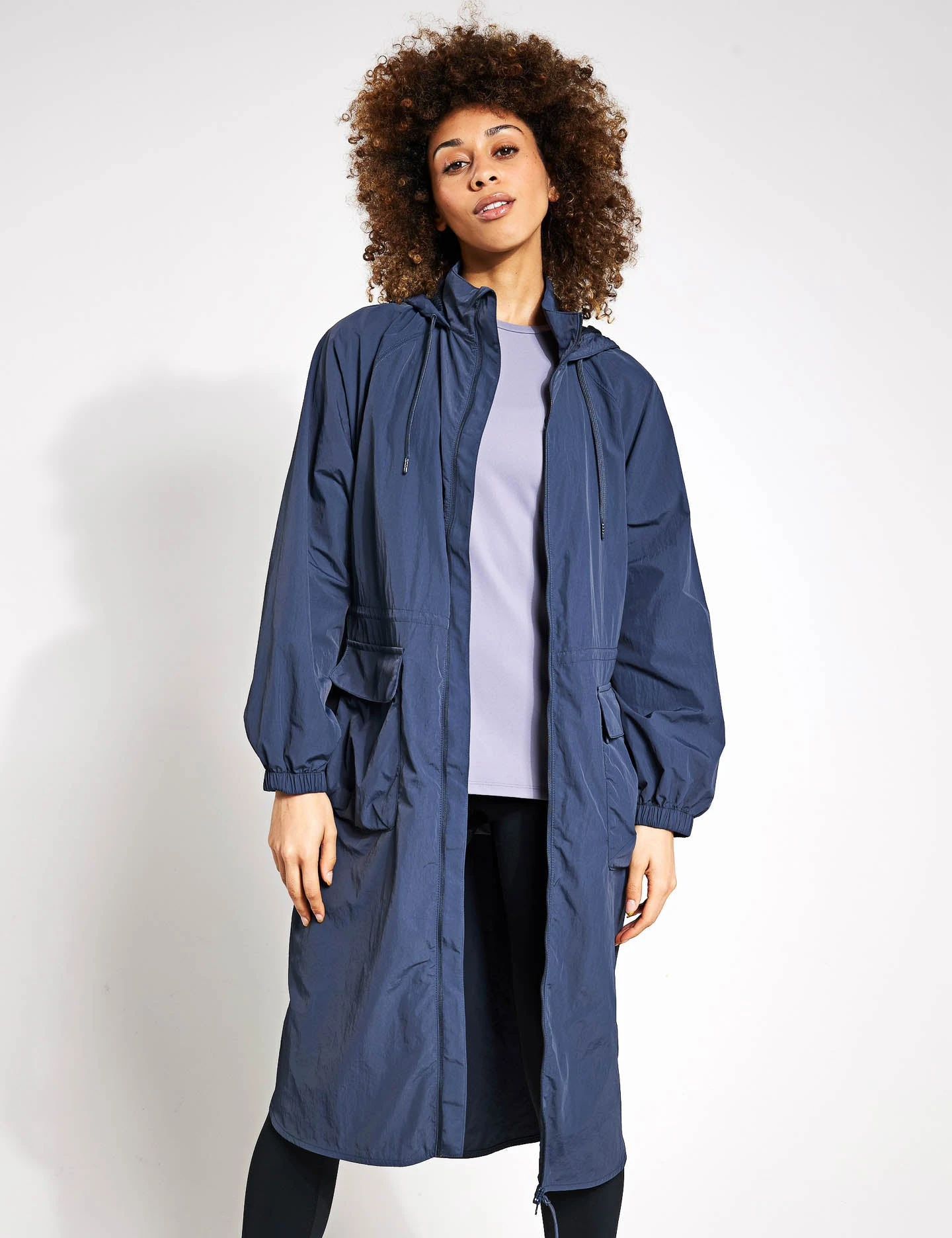 Packable Longline Parka With Stormwear - Nightshade 1 Packable Longline Parka With Stormwear - Nightshade