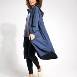 Packable Longline Parka With Stormwear - Nightshade 7 Packable Longline Parka With Stormwear - Nightshade -Default Template 3 Goodmove NYLON PACKAWAY PARKA 5910 NIG 0032