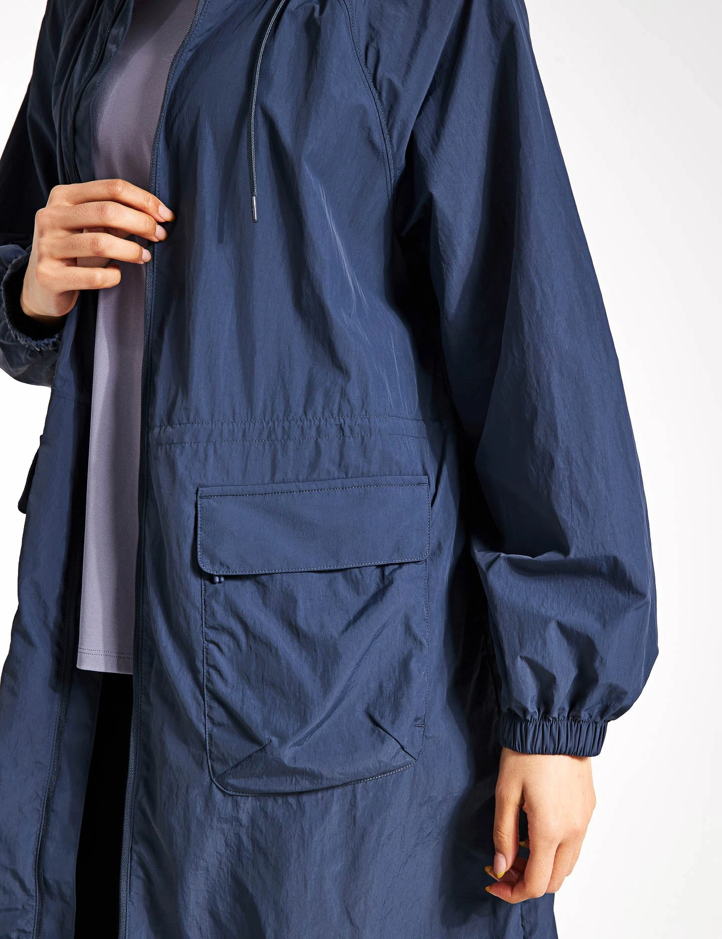 Packable Longline Parka With Stormwear - Nightshade 3 Packable Longline Parka With Stormwear - Nightshade - Image 3