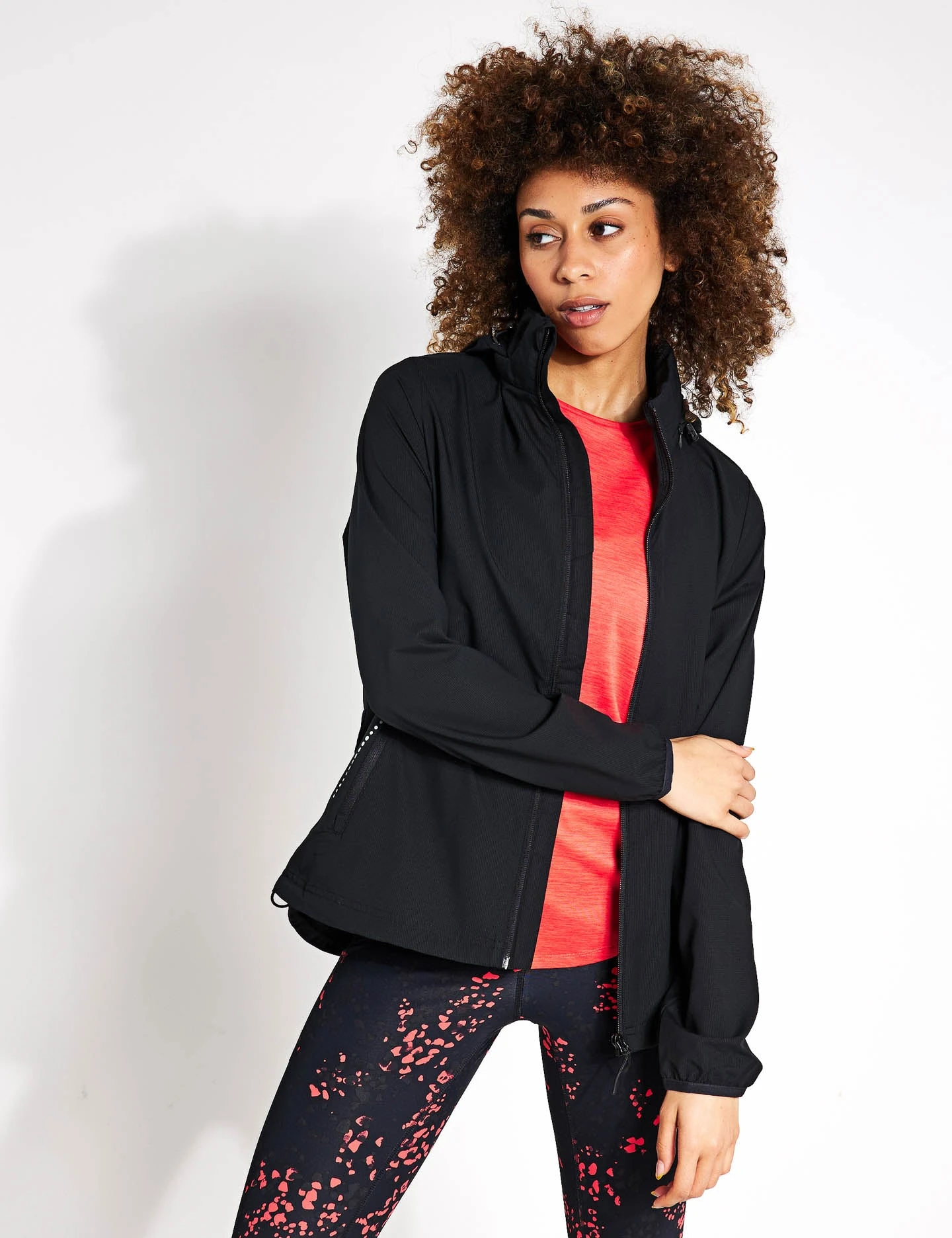 Stormwear Packable Running Jacket - Black 1 Stormwear Packable Running Jacket - Black