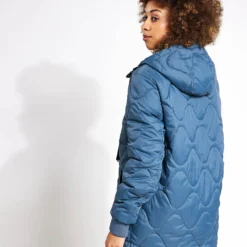 Front Page -Default Template 3 Goodmove QUILTED POP OVER JACKET 5336A DA DARK AIRFORCE 0015