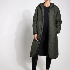 Stormwear Fleece Lined Longline Parka - Dark Olive 11 Stormwear Fleece Lined Longline Parka - Dark Olive -Default Template 3 Goodmove Quilted Parka T51 5499 DO DARK OLIVE 0008